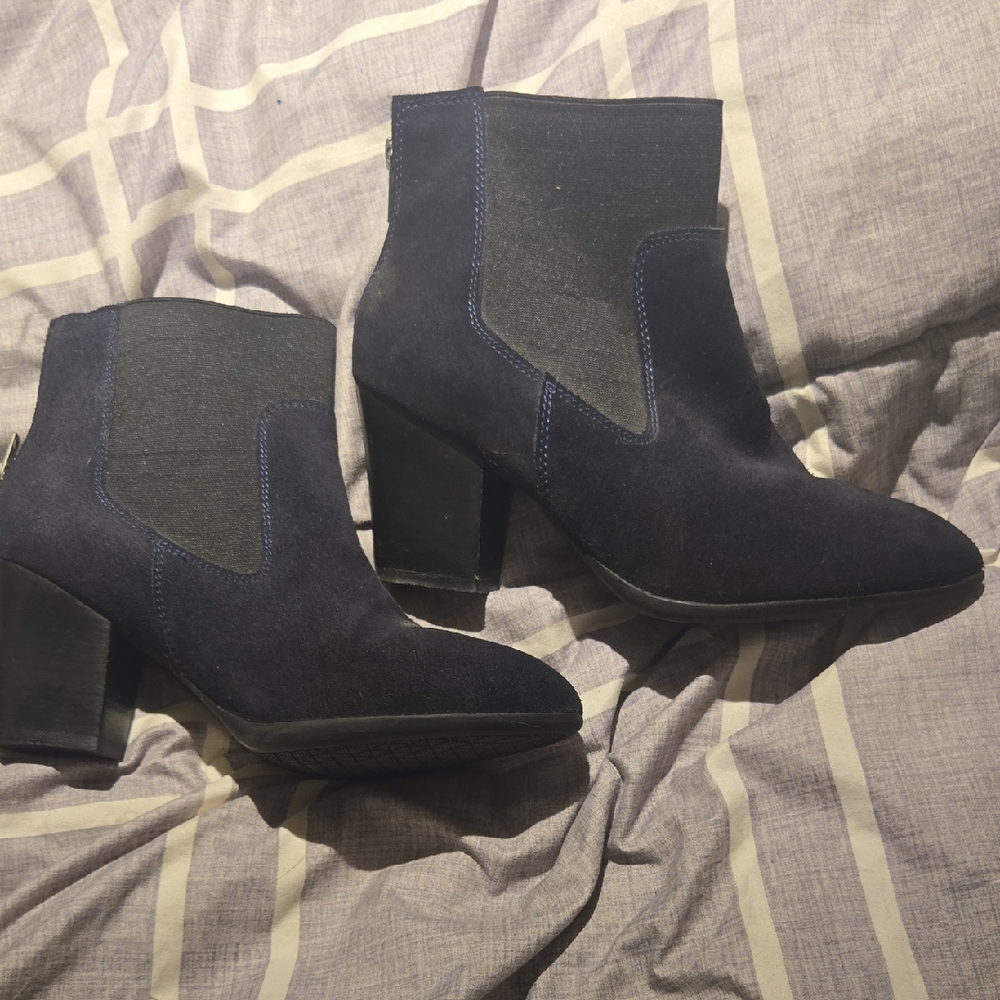 Diba Navy and Black Ankle Booties